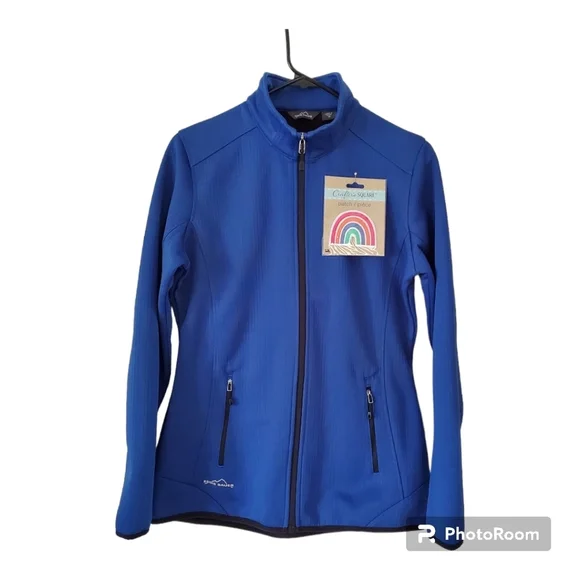 Eddie Bauer Jacket Size M  Front Zip Style EB243 Stretch - Picture 6 of 14